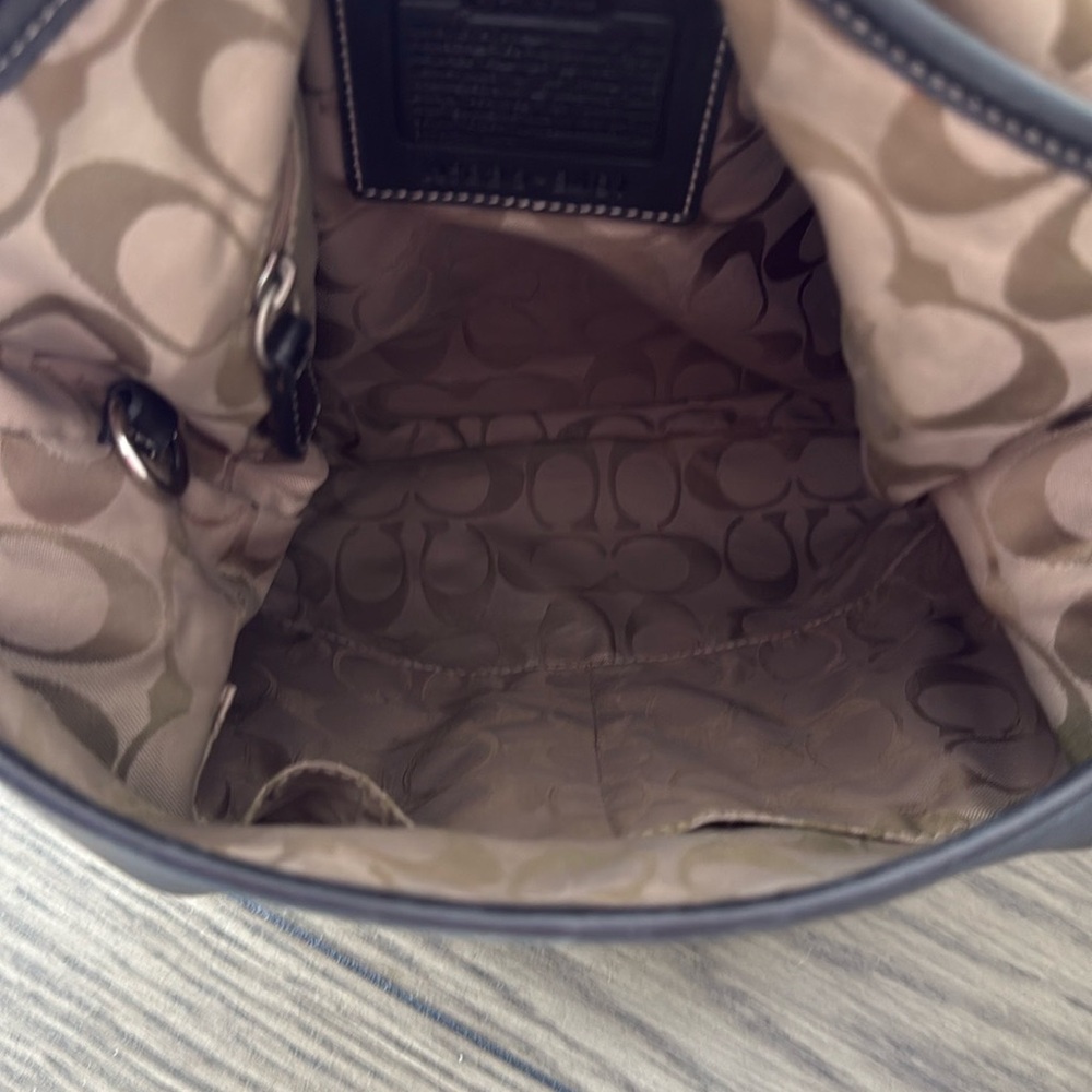 Coach Black Leather Soho Shoulder Bag with Silver Accents - Picture 5 of 12